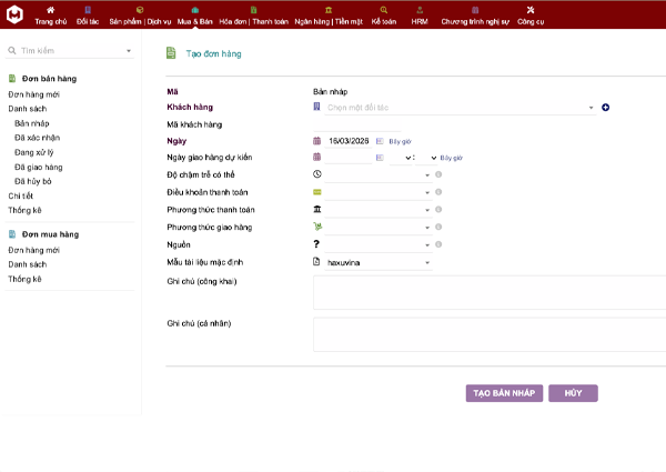 Hệ thống CRM quản lý khách hàng sử dụng Dolibarr