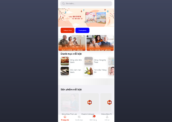 Hệ thống thương mại điện tử trên ứng dụng Mobile